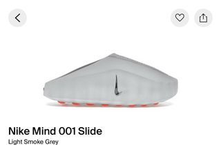 Nike Mind 001 Slide Gris/Naranja