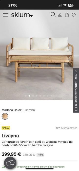 NUEVO set mueble jardín SKLUM