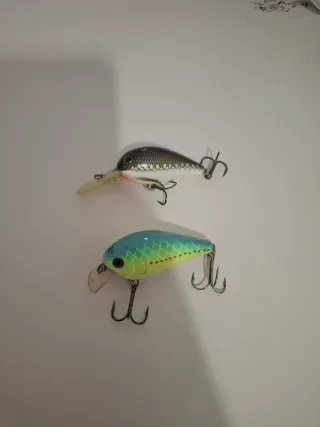 Lote 2 señuelos pesca crankbait