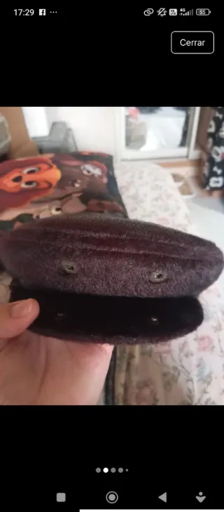 BOINA RUSA,ANTIGUA,PIEL,CON OREJERAS