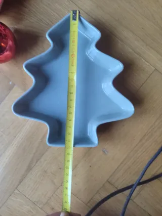 Platos Decorativos Navidad Estrella y Árbol