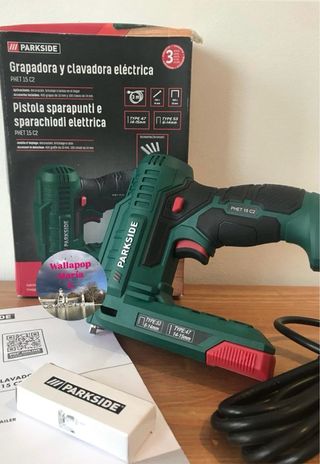 Grapadora y clavadora electrica parkside