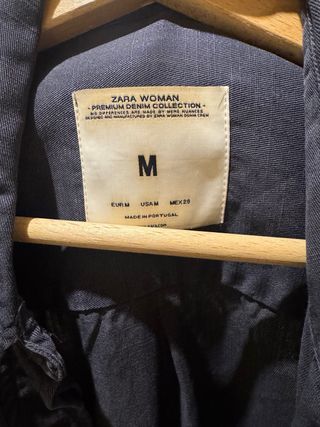 Camisa Zara azul talla M