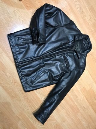 Chaqueta Piel Chevignon Negra Hombre