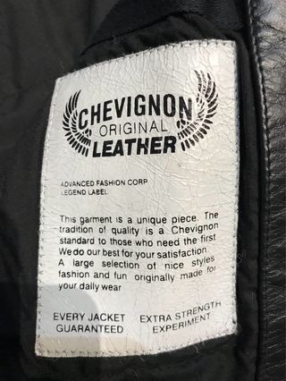 Chaqueta Piel Chevignon Negra Hombre