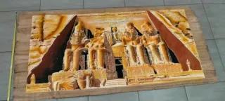 Papiro Egizio con pittura e glitter Mis190cmx90cm