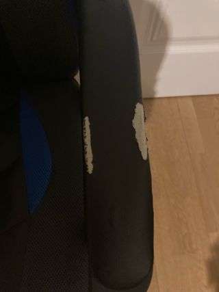 Silla ergonómica gaming polipiel negra y azul