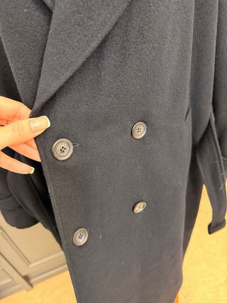 Abrigo largo Spaander negro