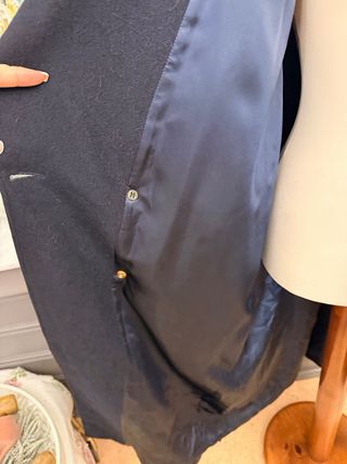 Abrigo largo Spaander negro