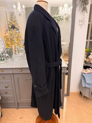 Abrigo largo Spaander negro