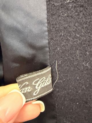 Abrigo largo Spaander negro