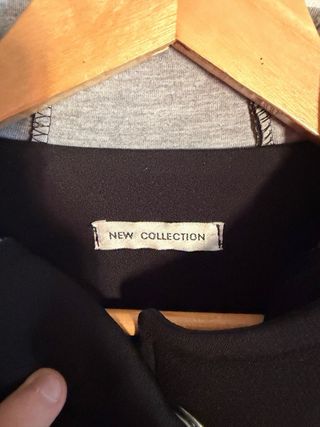 Abrigo Chaqueta Neopreno Negro Gris Capucha