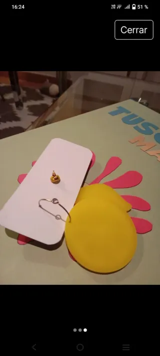 Pendientes Vinuesa Limón y Hoja