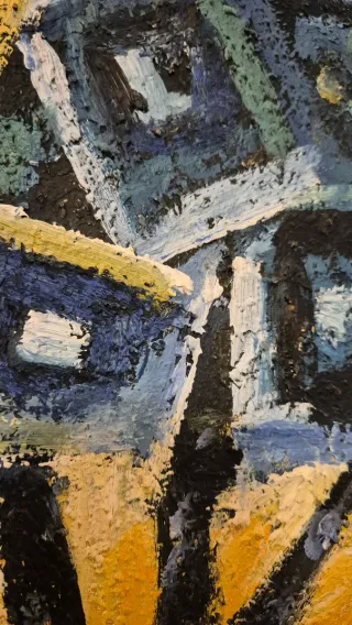 Quadro astratto di grande formato – 120 × 90 cm