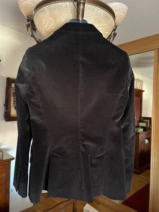 Americana Massimo Dutti Marrón Pana