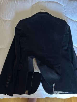 Americana Massimo Dutti Marrón Pana