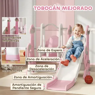Parque Infantil 4 en 1 para +18 Meses