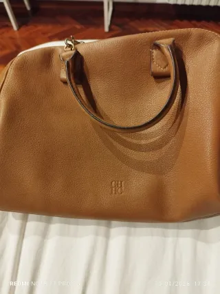 Bolso Mano Mediano Carolina Herrera Cognac