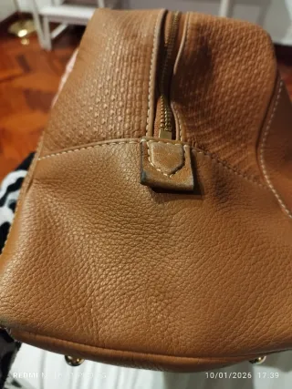 Bolso Mano Mediano Carolina Herrera Cognac