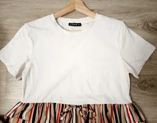 Vestido largo Shein rayas multicolor