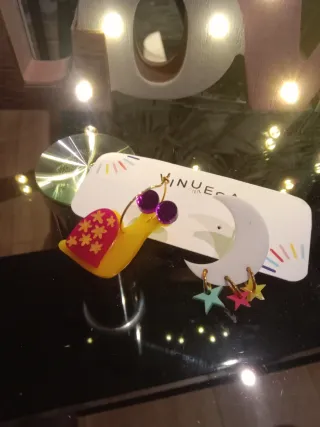 Pendientes Vinuesa Caracol y Luna