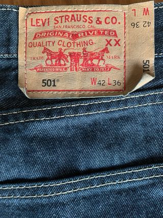 Pantalón Vaquero Levi's 501 Talla 42