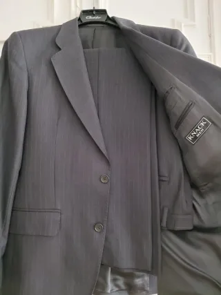 Traje gris rayas diplomáticas Knac men