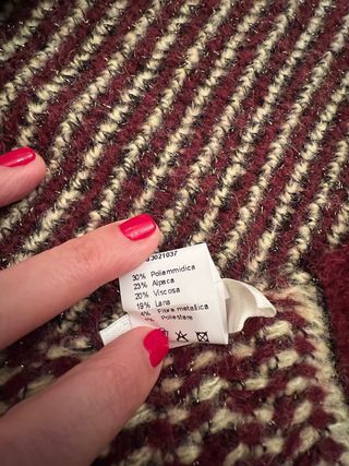 Sciarpa lunga a righe Suoli