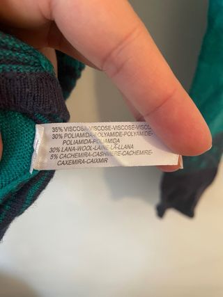 Jersey punto estampado vintage lana T M