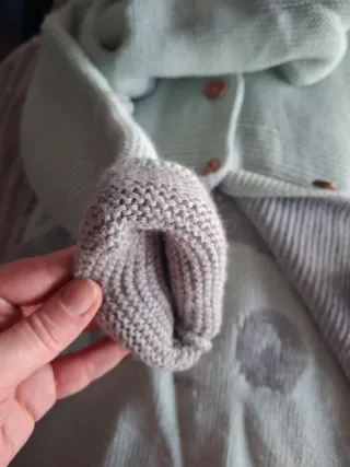 Abrigo de punto para niñ@