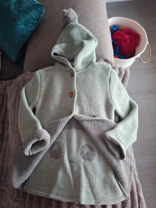 Abrigo de punto para niñ@