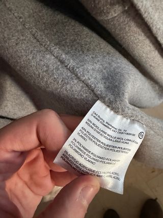 Abrigo largo gris C&A talla M