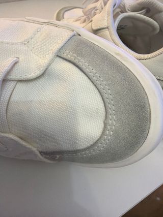 Zapatillas Lacoste Blancas, piel, ante