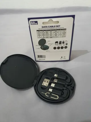 Set Cables Carga y Datos USB C, Micro USB, Lightni