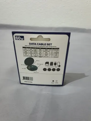 Set Cables Carga y Datos USB C, Micro USB, Lightni