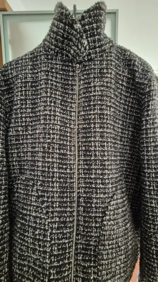Chaqueta HM Tweed Cremallera