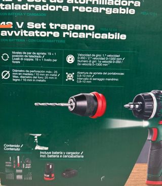 Set Taladro 12V Parkside