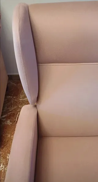 Poltrona relax manuale rosa