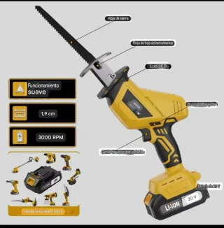Sierra Sable Recargable (2 Baterías) Maletín