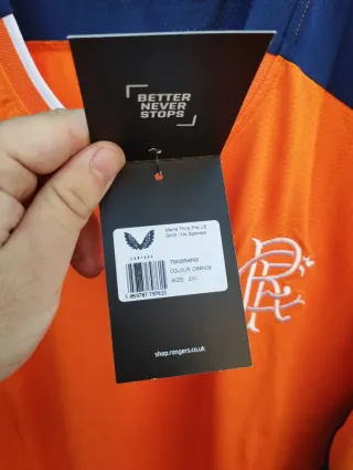 Camiseta Rangers Castore XXL Naranja/Azul