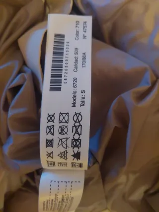 Chaleco largo Massimo Dutti blanco Talla S