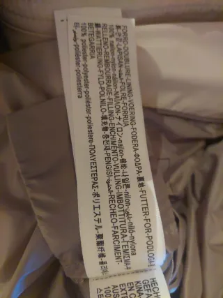 Chaleco largo Massimo Dutti blanco Talla S