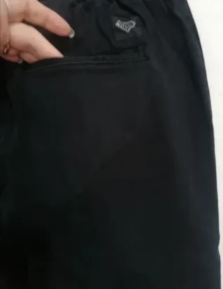 Pantaloni sportivi IUTER S uomo neri logo giallo