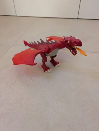 Playmobil Dragón Rojo con Guerrero