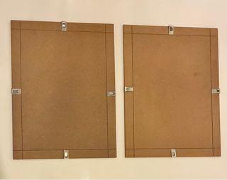 2 Cornici a giorno in vetro 30 x 40