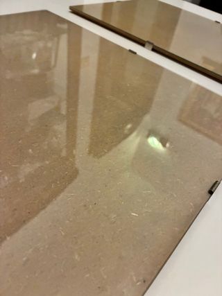 2 Cornici a giorno in vetro 30 x 40