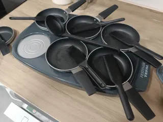 Plancha eléctrica 6 sartenes a estrenar