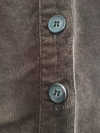 Falda Zara Botones Marrón