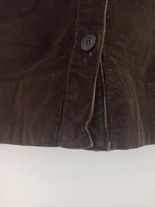 Falda Zara Botones Marrón