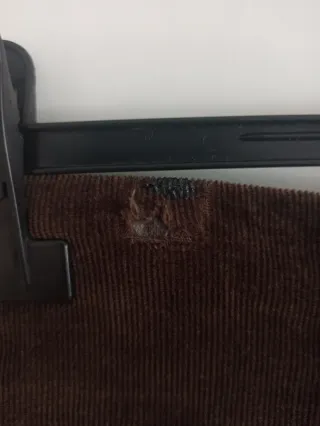 Falda Zara Botones Marrón